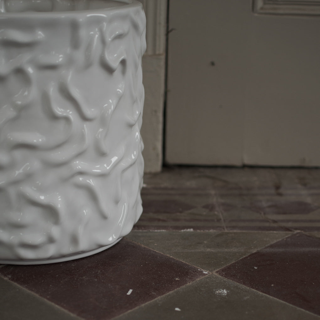 SWOON Kruka Ø31, shiny white