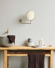 TESIA Väggspegel, Guld / Marmor