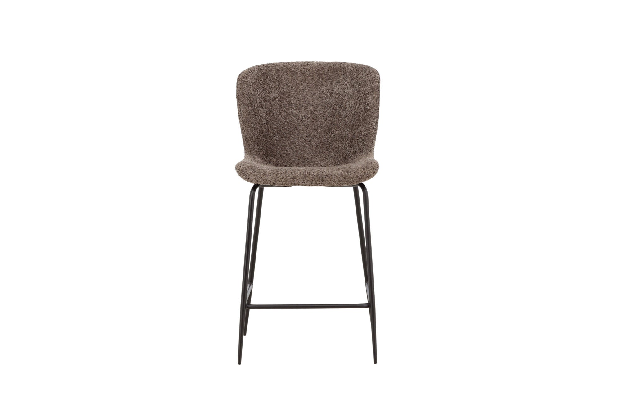 Modesto Barstol Bouclé, Brun 2-Pack