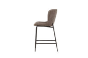 Modesto Barstol Bouclé, Brun 2-Pack