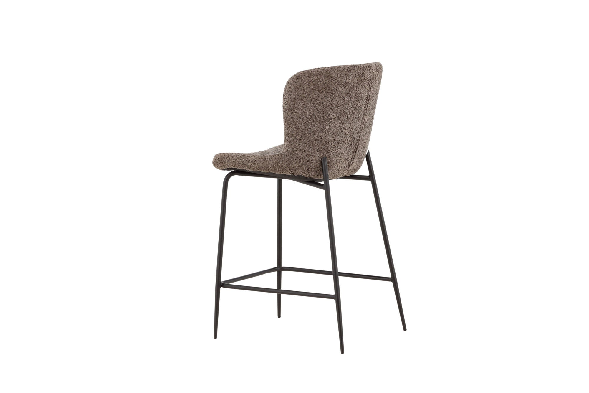Modesto Barstol Bouclé, Brun 2-Pack