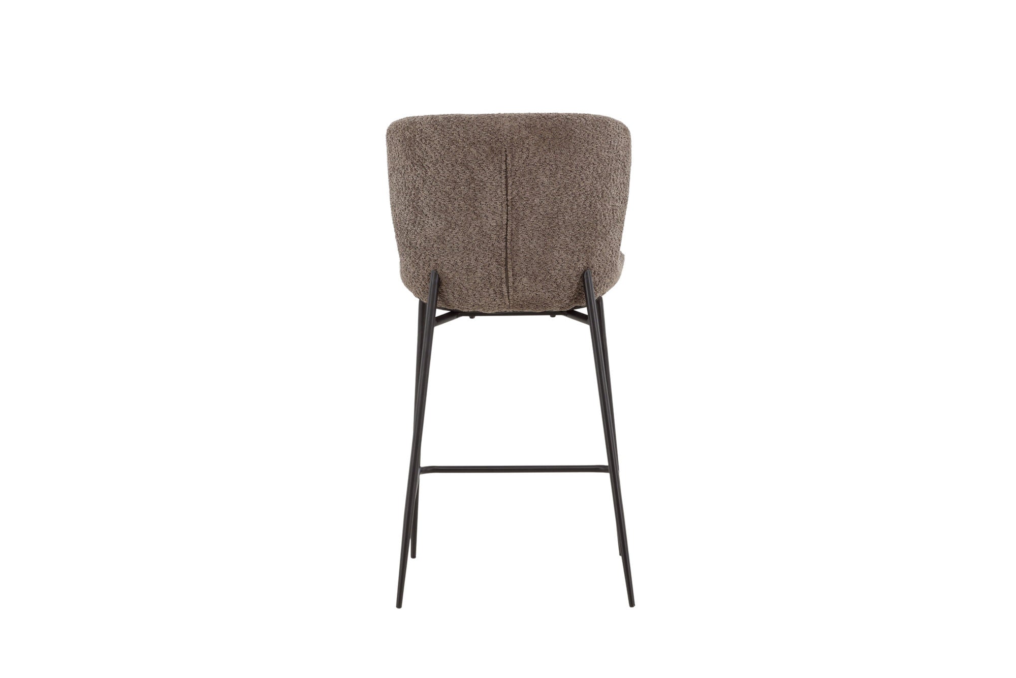 Modesto Barstol Bouclé, Brun 2-Pack