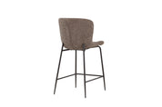 Modesto Barstol Bouclé, Brun 2-Pack