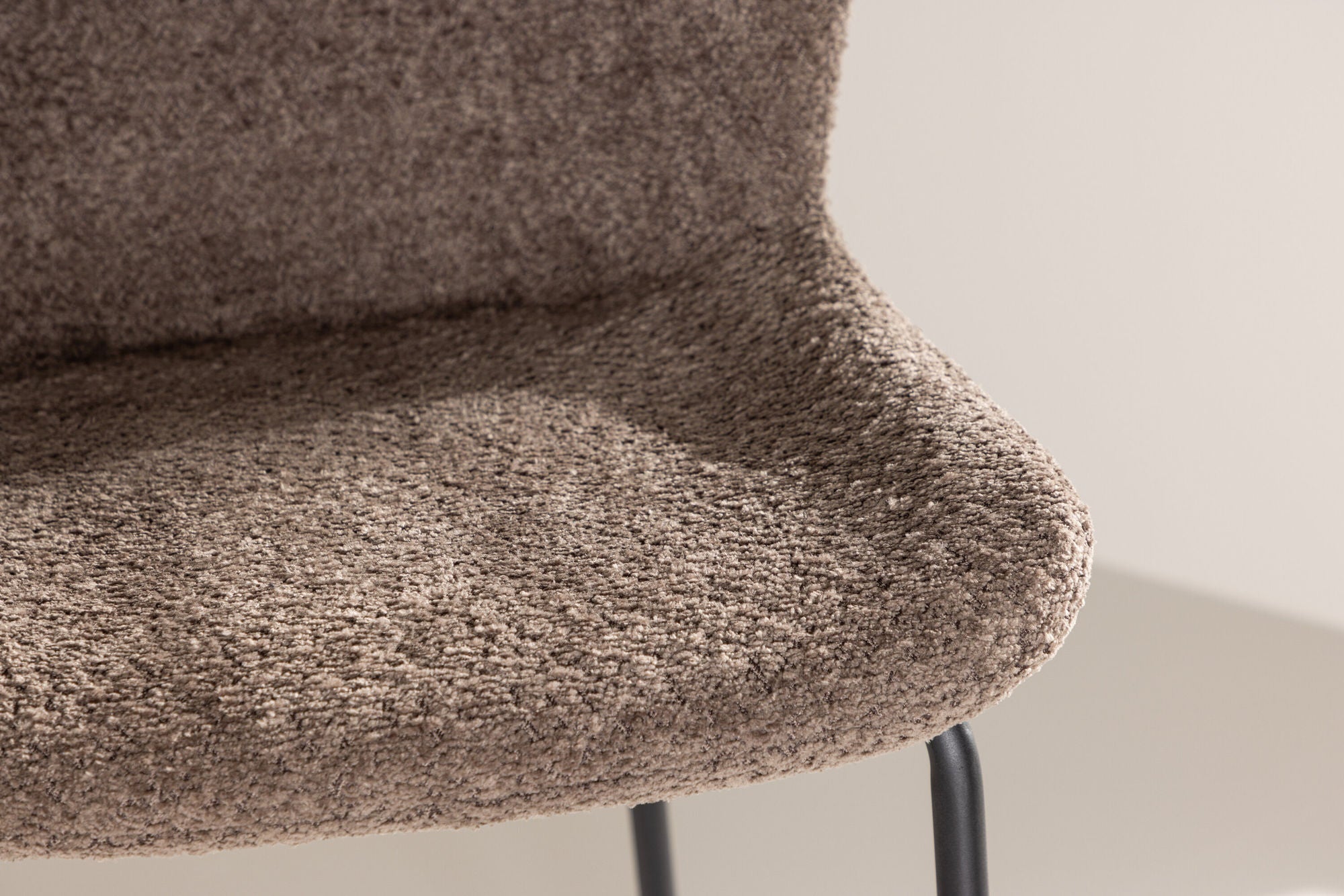 Modesto Barstol Bouclé, Brun 2-Pack
