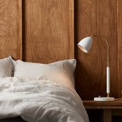 Belid Bordslampa Deluxe vit/mässing - Azalea Home