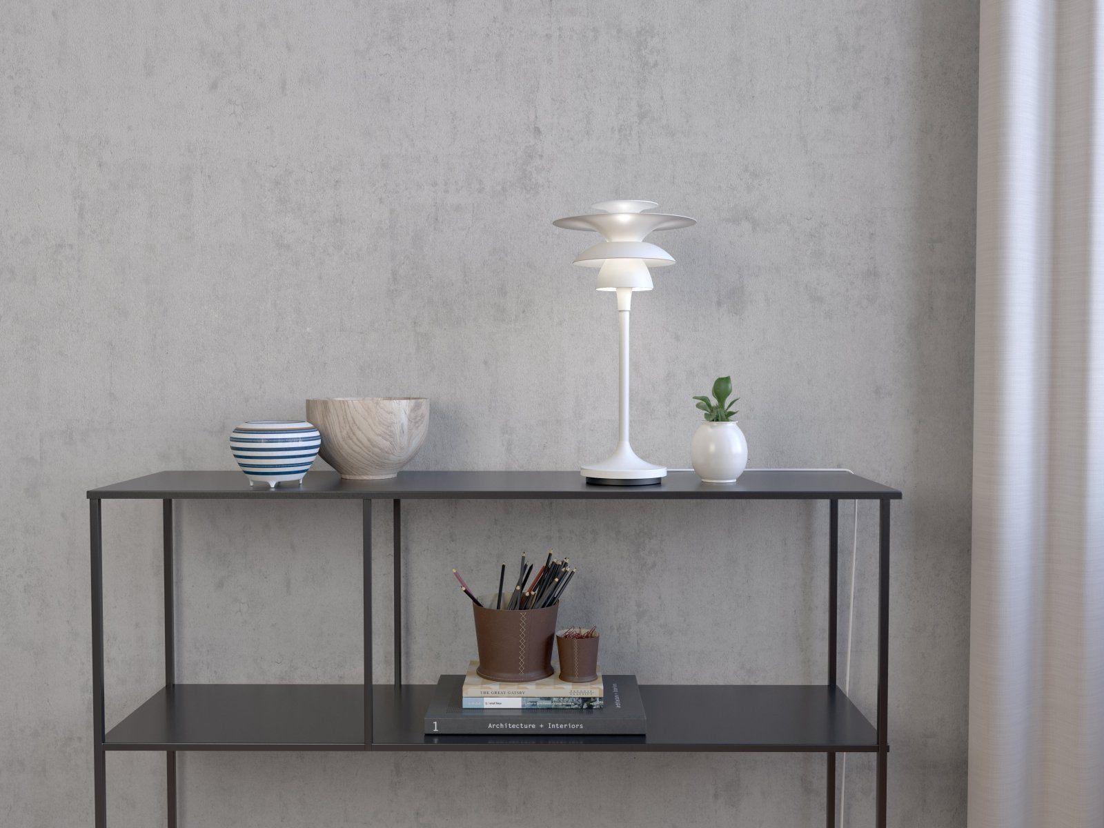 Belid Bordslampa Picasso höjd 34,7cm mattvit - Azalea Home