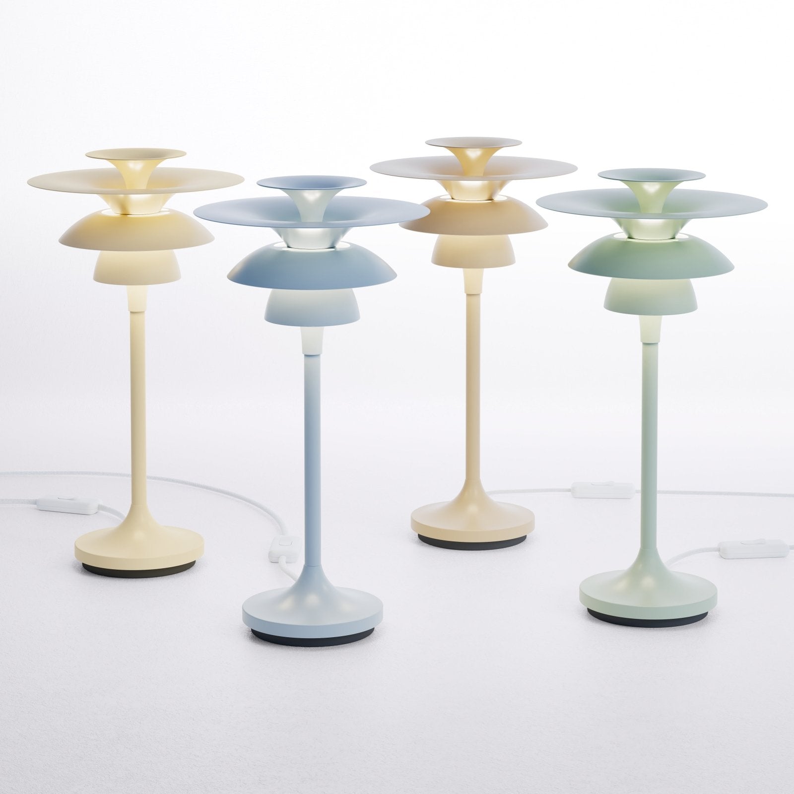 Belid Bordslampa Picasso höjd 34,8cm isblå - Azalea Home