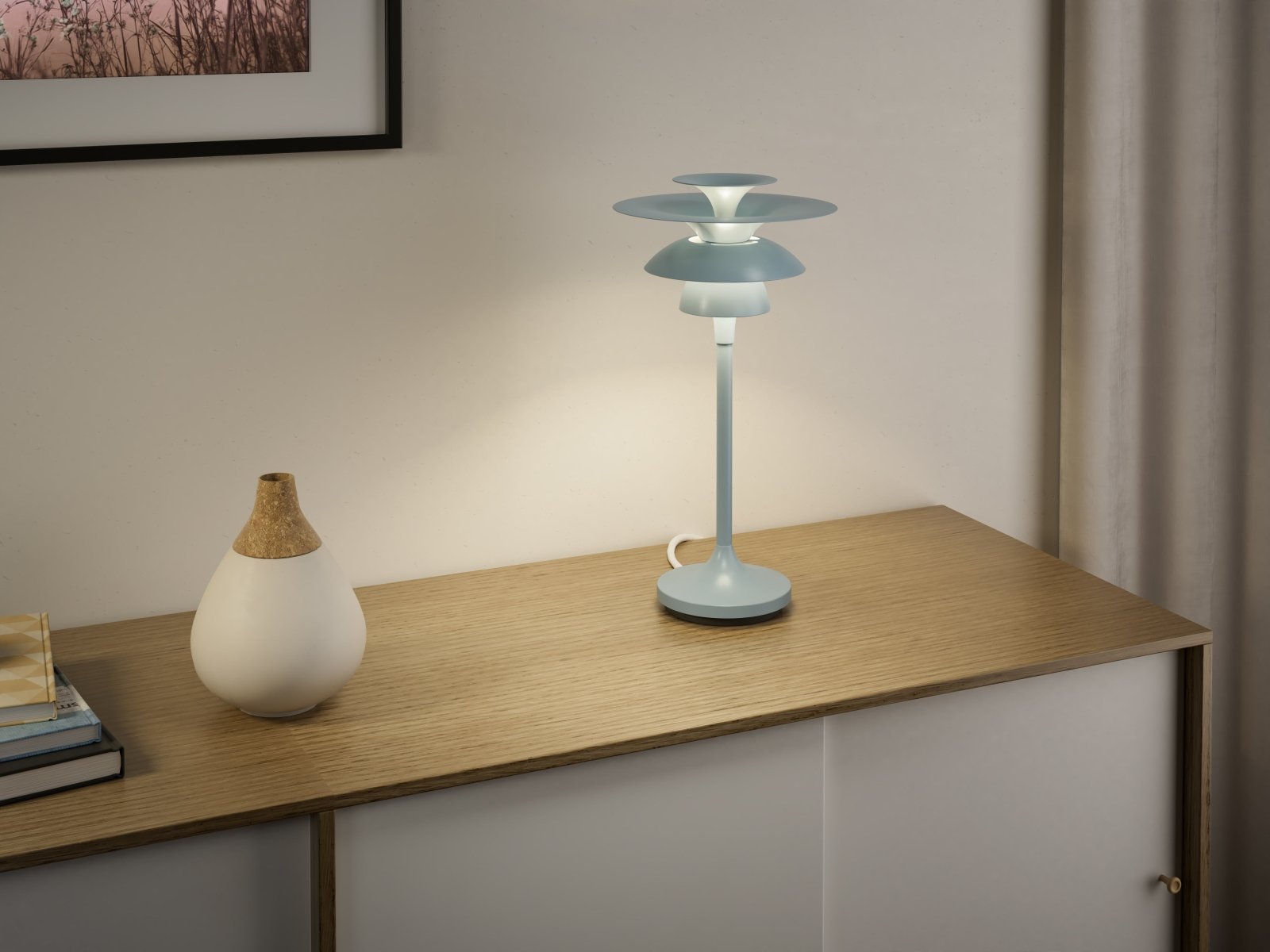 Belid Bordslampa Picasso höjd 34,8cm isblå - Azalea Home