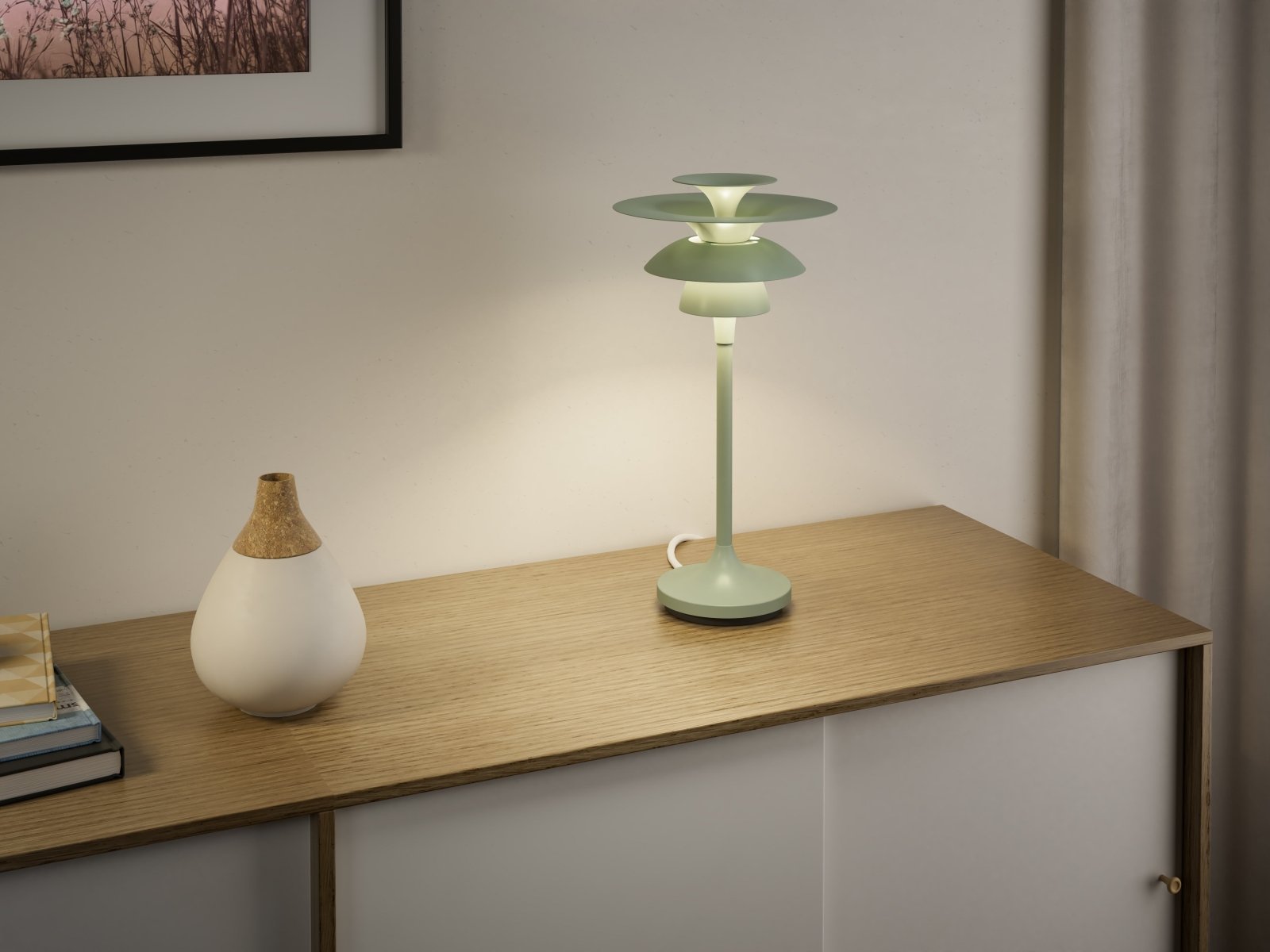 Belid Bordslampa Picasso höjd 34,8cm soft salvia - Azalea Home