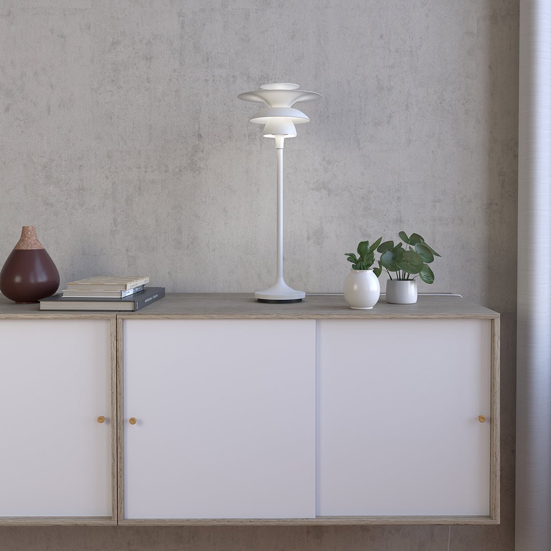 Belid Bordslampa Picasso höjd 45,7cm mattvit - Azalea Home