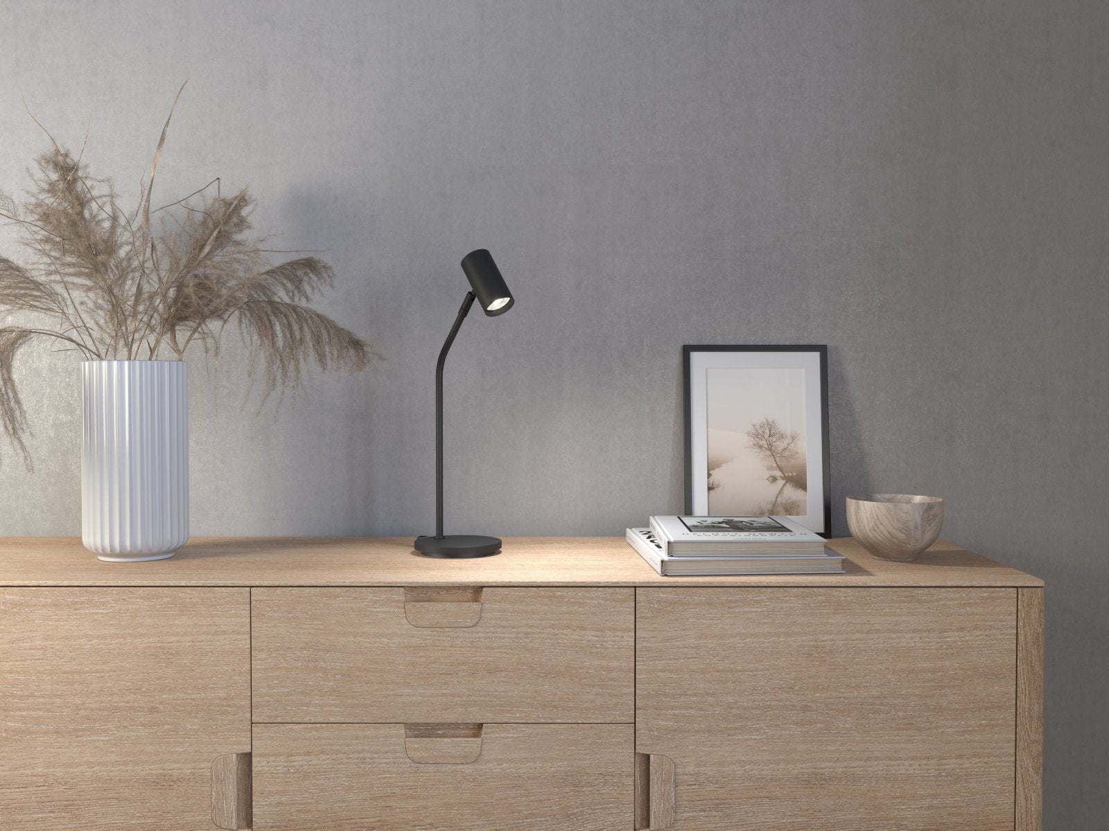 Belid Bordslampa Tyson svartstruktur - Azalea Home