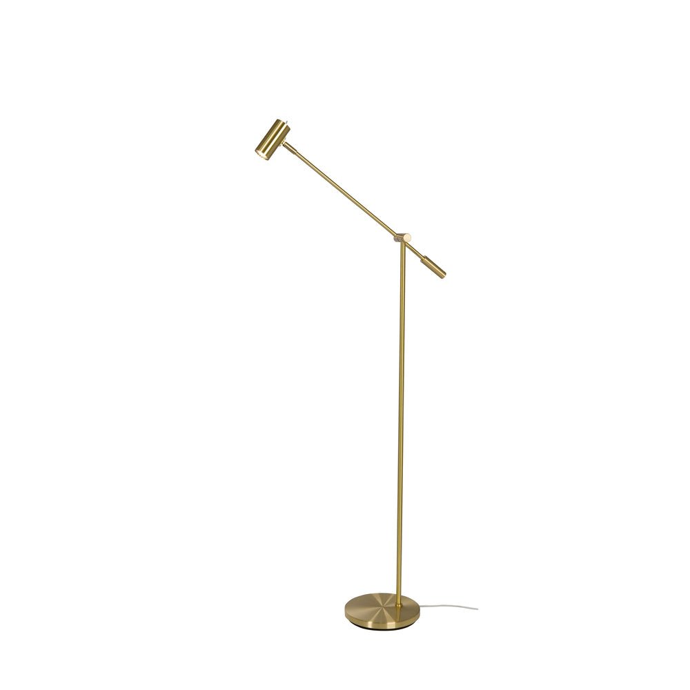 Belid Golvlampa Cato, blankslipad mässing - Azalea Home