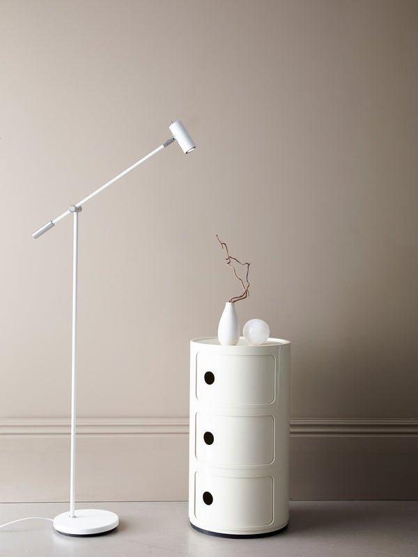 Belid Golvlampa Cato, mattvit - Azalea Home
