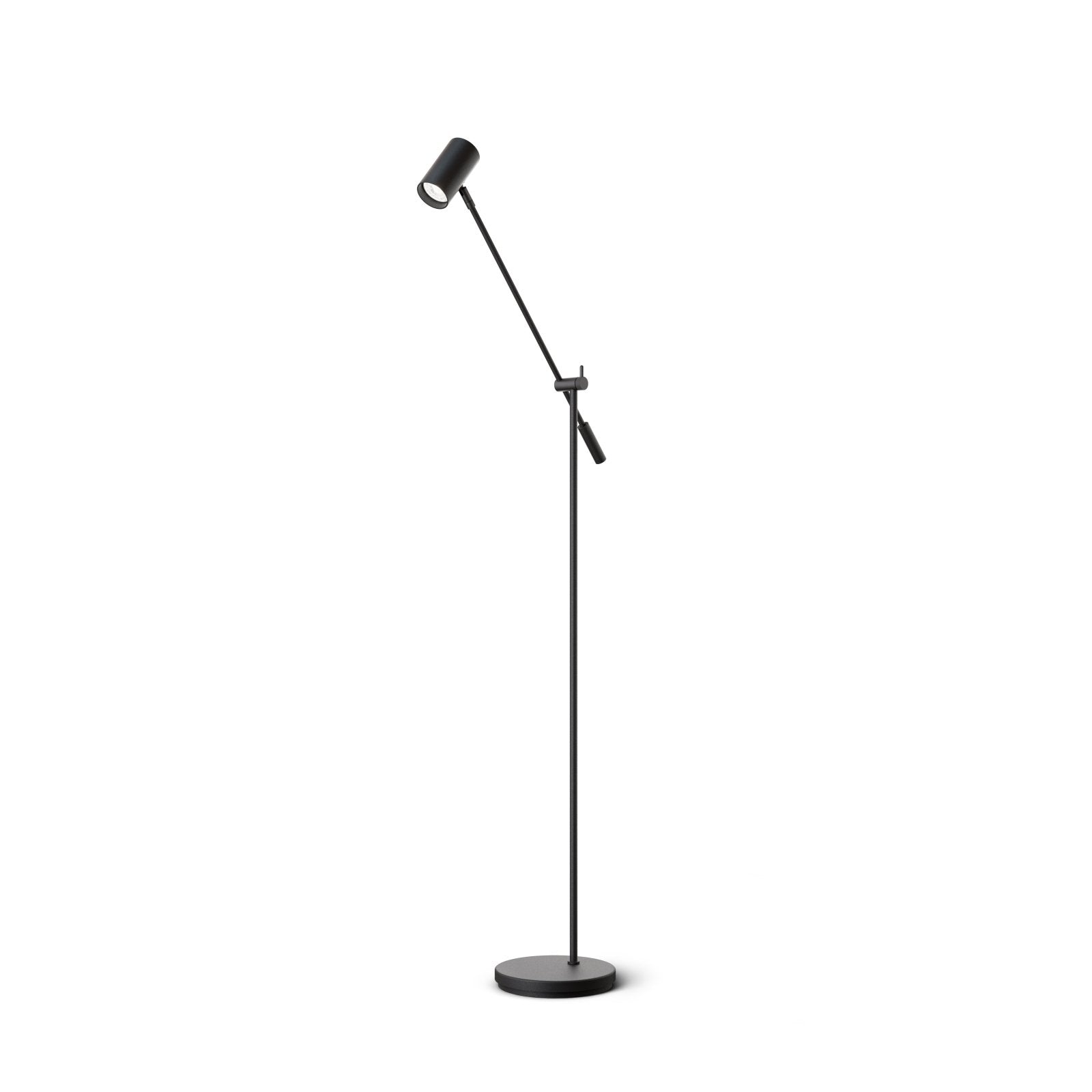 Belid Golvlampa Tyson vipparm svartstruktur - Azalea Home