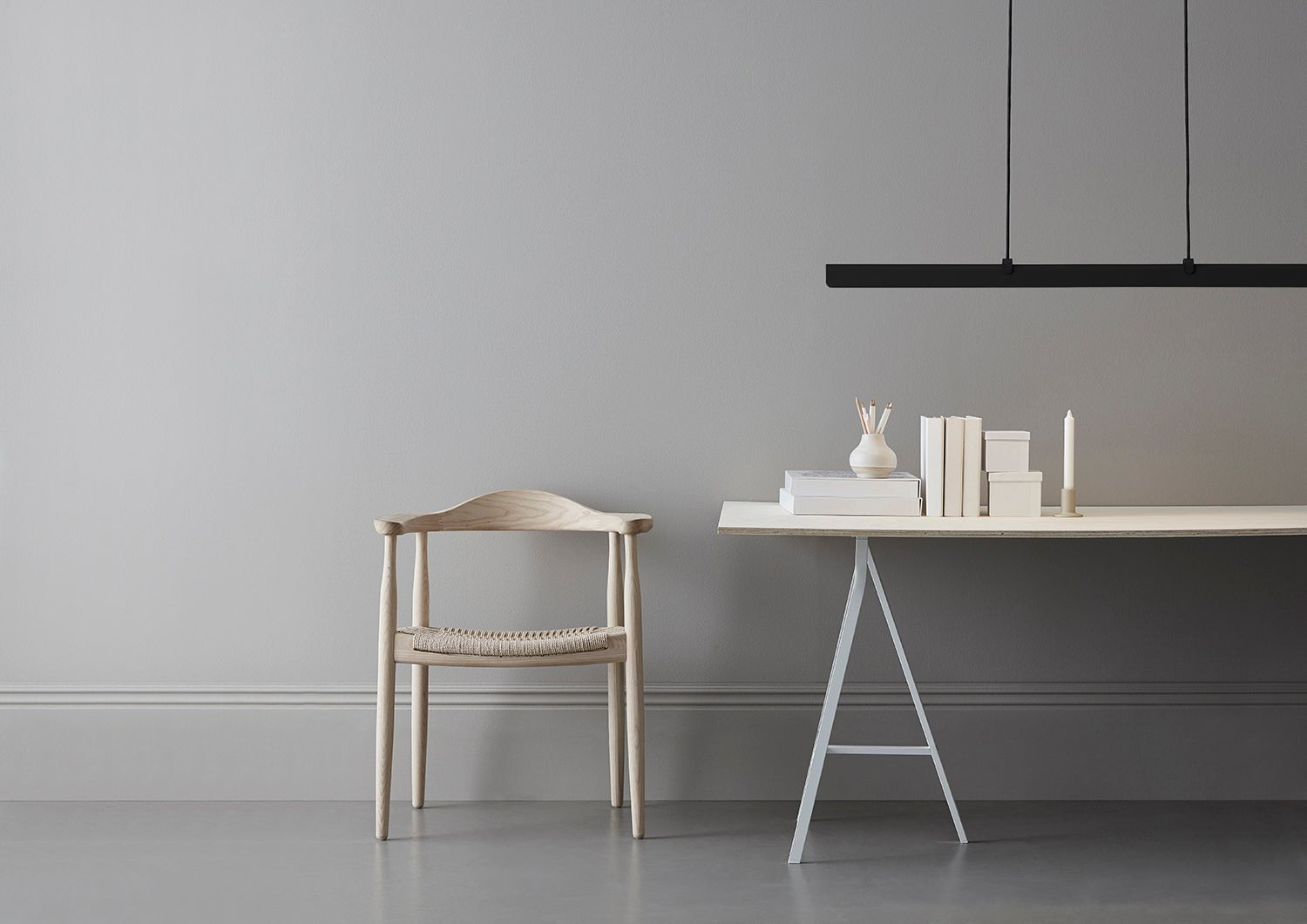 Belid Pendel Fold linjär 118cm svartstruktur - Azalea Home