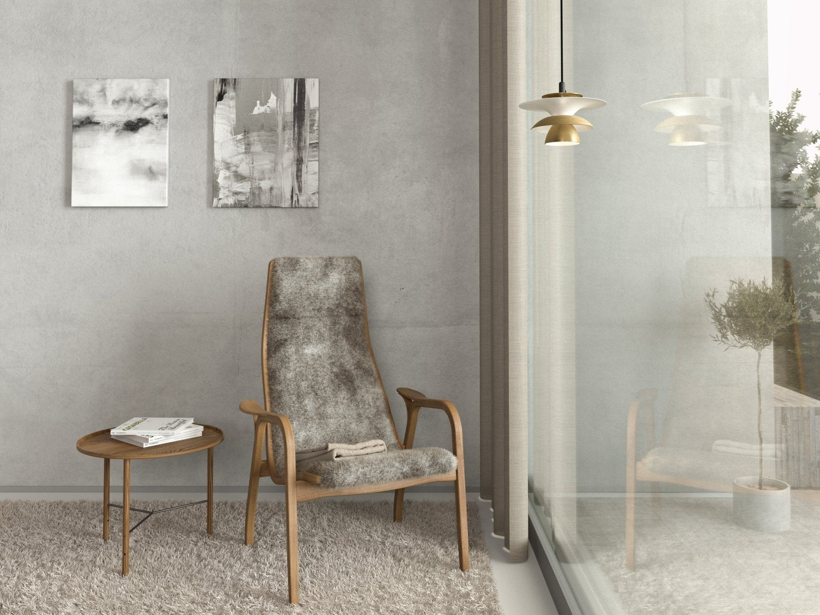 Belid Pendel Picasso Ø18 antik mässing - Azalea Home