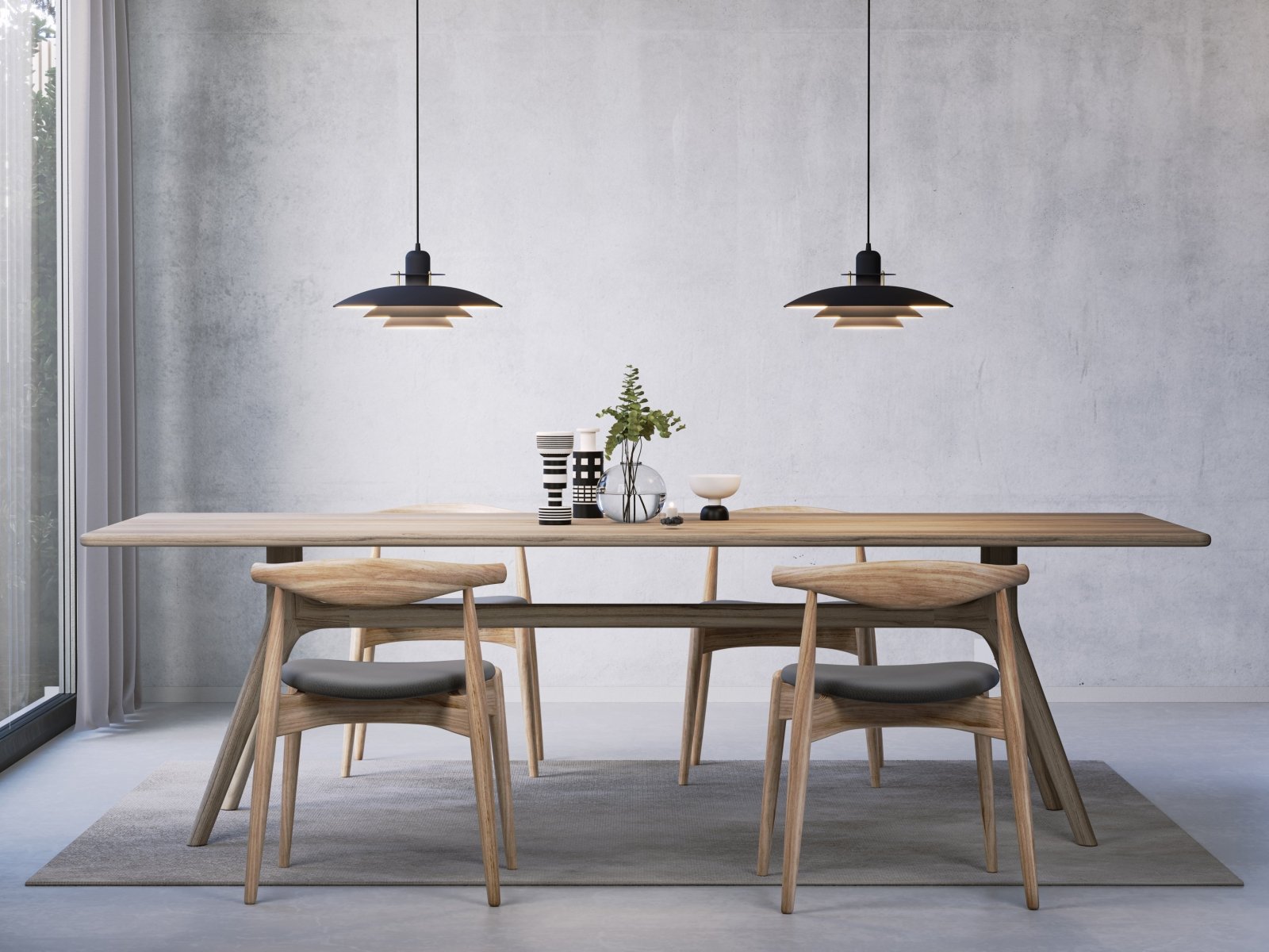 Belid Pendel Primus I Ø43 mörk denim/mässing - Azalea Home
