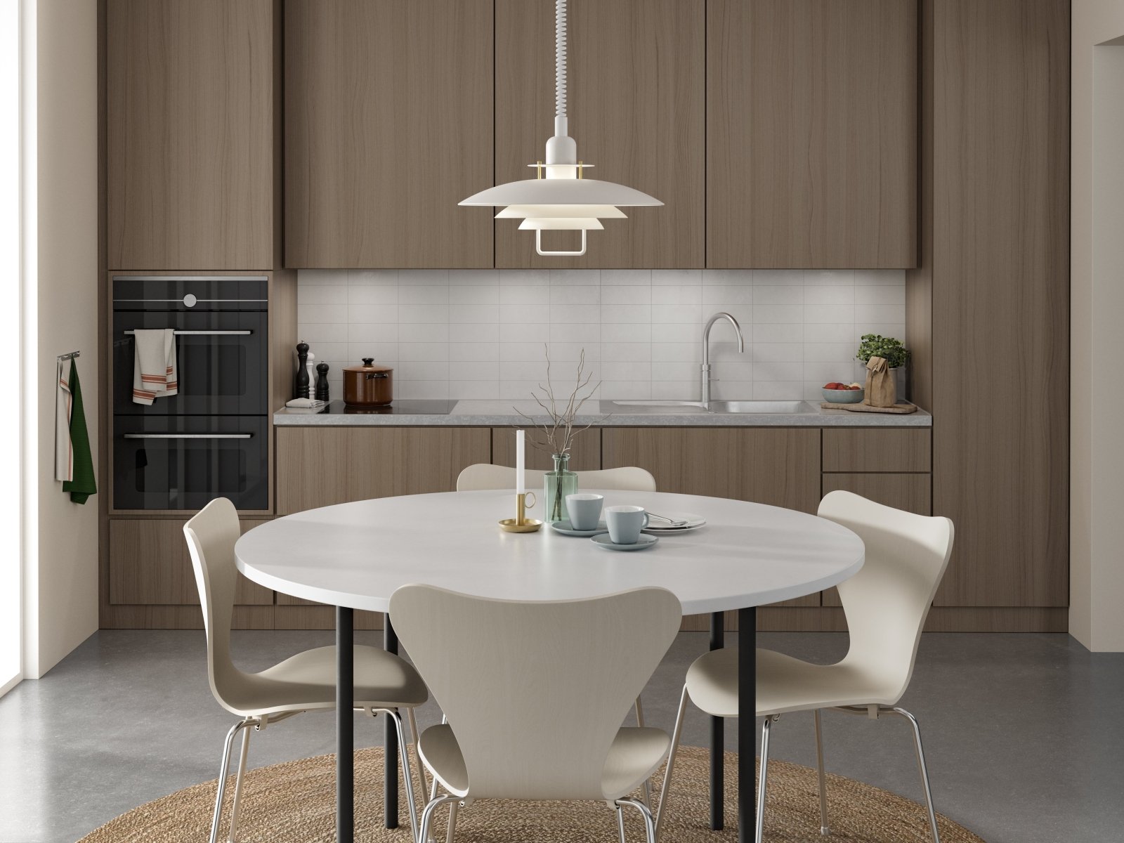 Belid Pendel Primus II Ø43 sand/mässing - Azalea Home