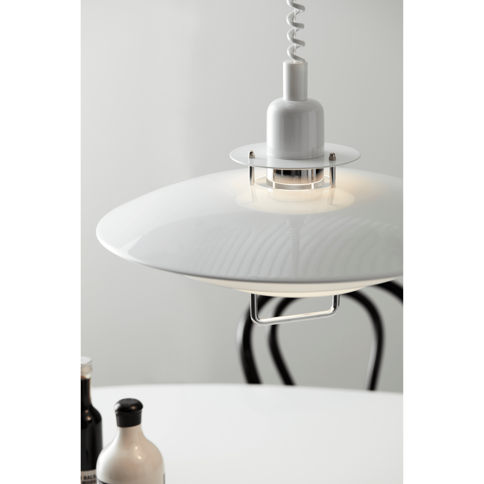 Belid Pendel Primus II Ø43 vit/krom - Azalea Home