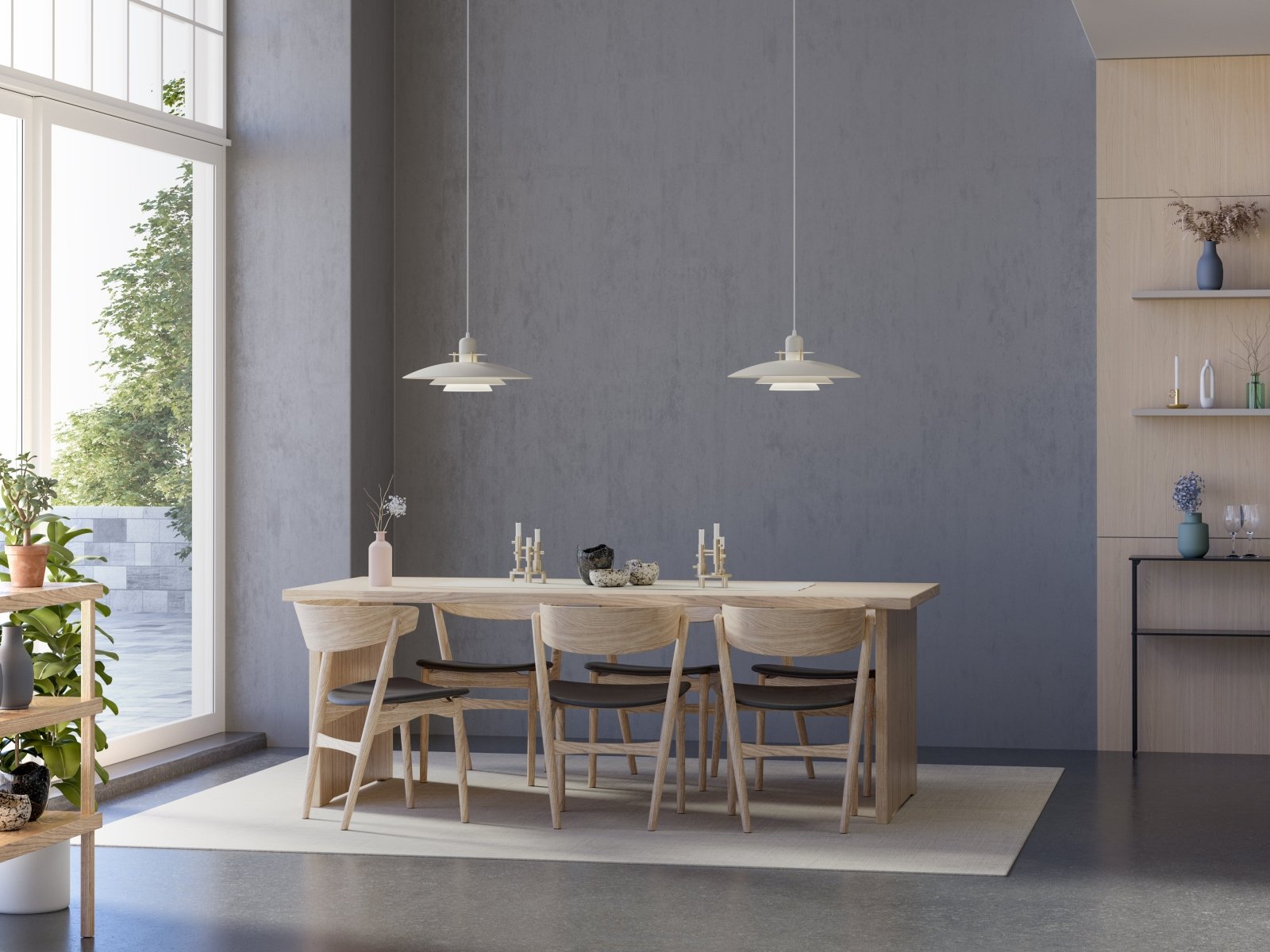 Belid Pendel Primus V Ø47,5 sand/mässing - Azalea Home