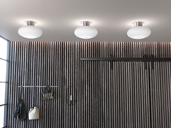 Belid Plafond Bullo Ø27 aluminium/opal glas - Azalea Home