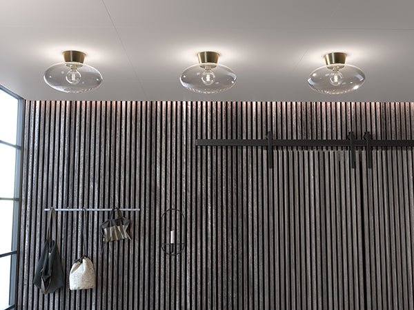 Belid Plafond Bullo Ø27 mässing/klar glas - Azalea Home