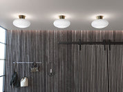 Belid Plafond Bullo Ø27 mässing/opal glas - Azalea Home