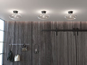 Belid Plafond Bullo Ø27 mattsvart/klar glas - Azalea Home