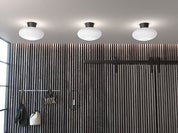 Belid Plafond Bullo Ø27 mattsvart/opal glas - Azalea Home