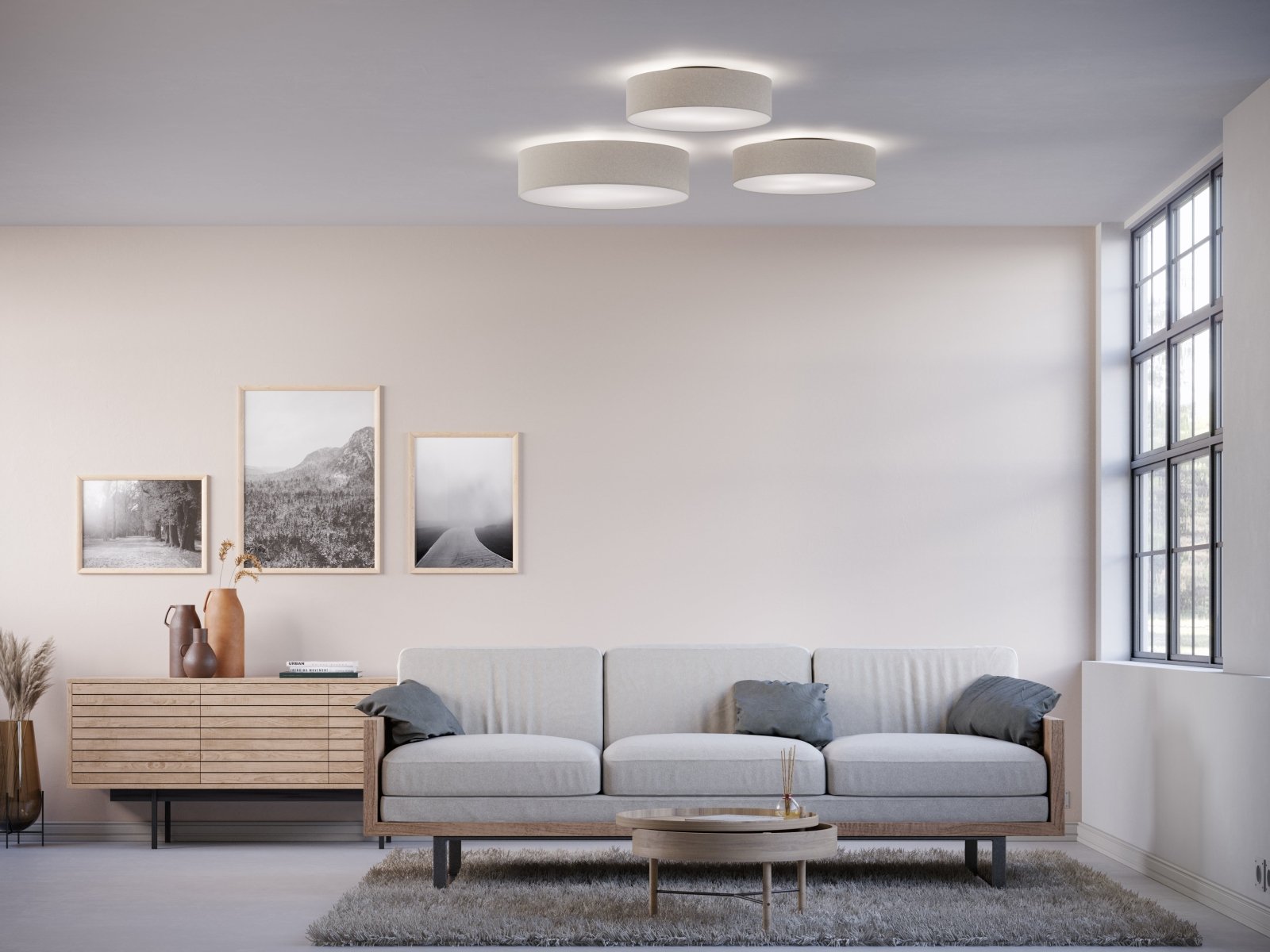 Belid Plafond Soft Ø44 vit ull - Azalea Home