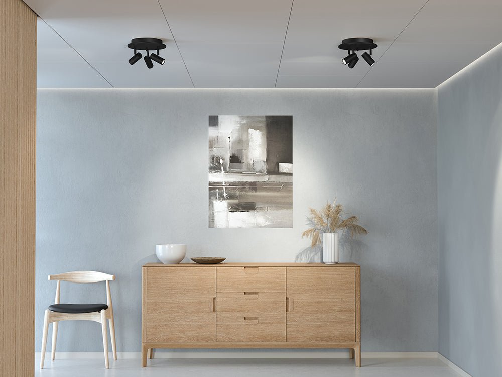 Belid Triospot Cato mattsvart/mattsvart - Azalea Home