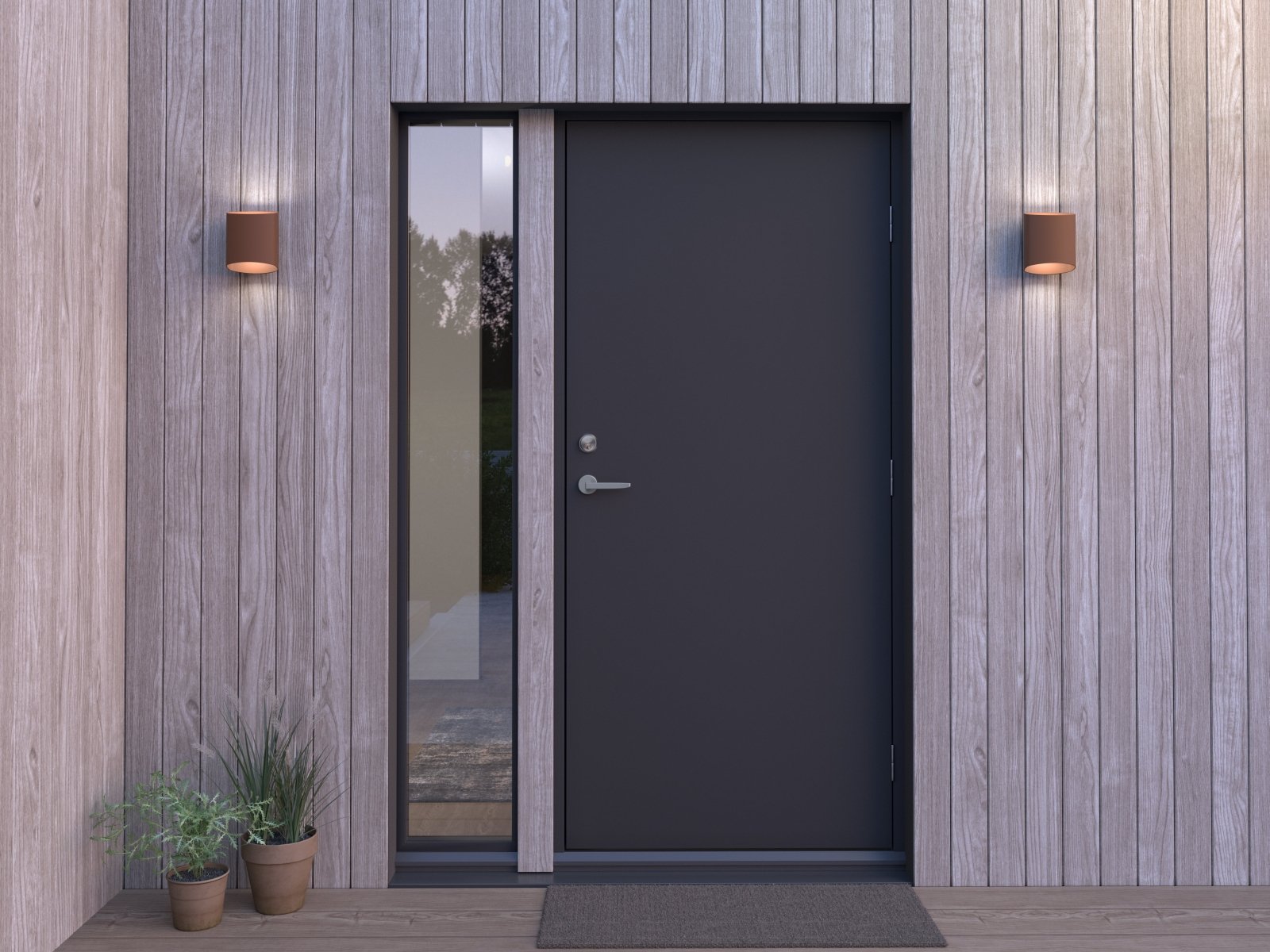 Belid Vägglampa Sinne roststruktur utomhus - Azalea Home