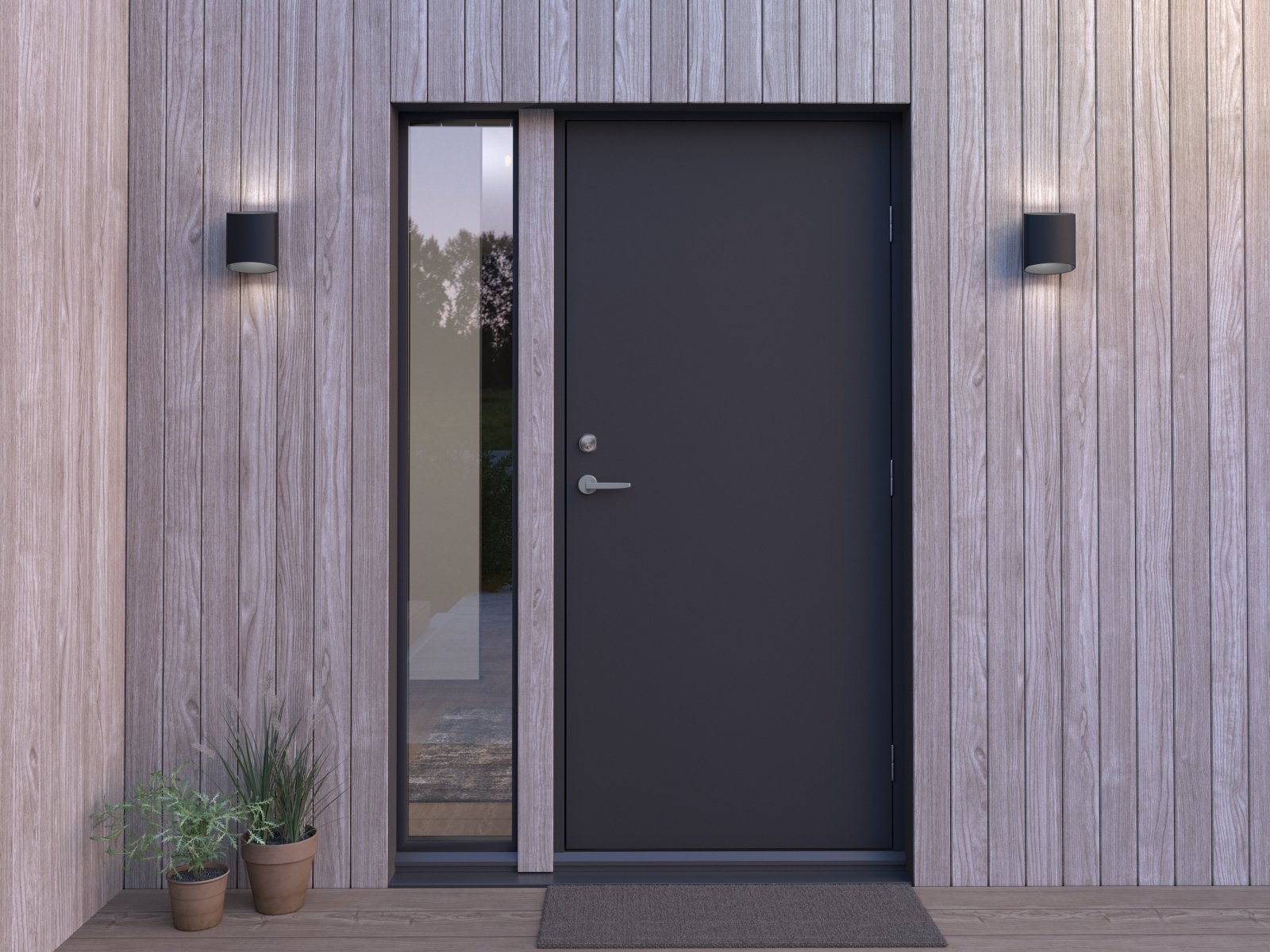 Belid Vägglampa Sinne svartstruktur utomhus - Azalea Home