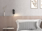 Belid Vägglampa Tyson svartstruktur fast installation - Azalea Home