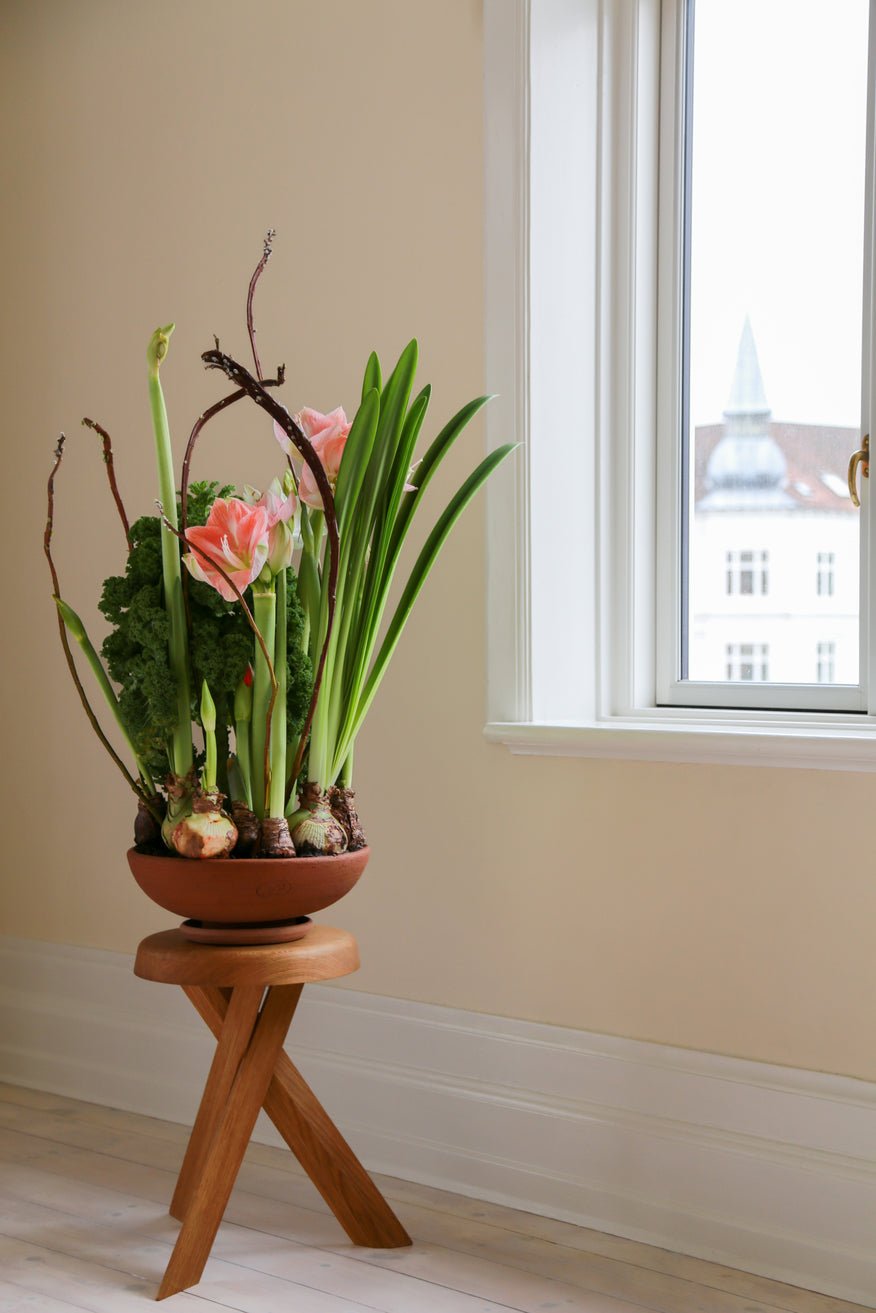 Bergs Potter Ada Kruka med Fat Ø 25 cm, Rosa - Azalea Home