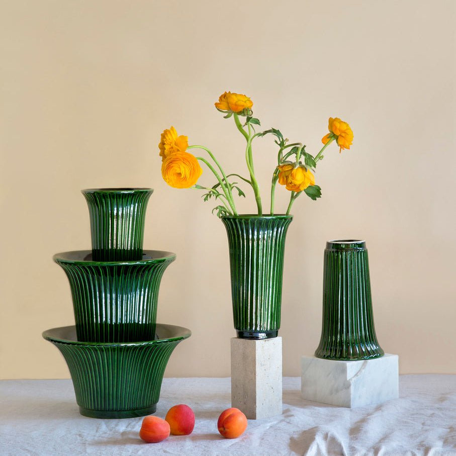 Bergs Potter Daisy Vas H25 cm, Grön - Azalea Home