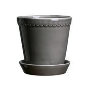 Bergs Potter Helena Kruka med Fat Ø18 cm, Pearl Grey - Azalea Home