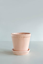 Bergs Potter Helena Kruka med Fat Ø18 cm, Quartz Rose - Azalea Home