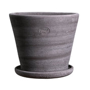 Bergs Potter Julie Kruka med Fat Ø40 cm, Grå - Azalea Home