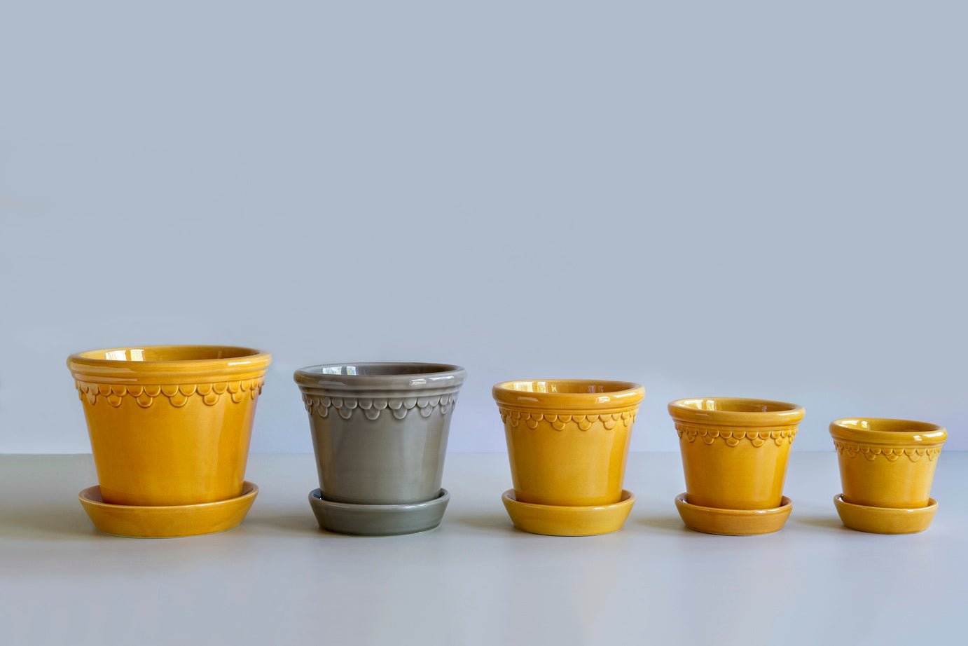 Bergs Potter Köpenhamn Kruka Ø18 cm, Gul - Azalea Home