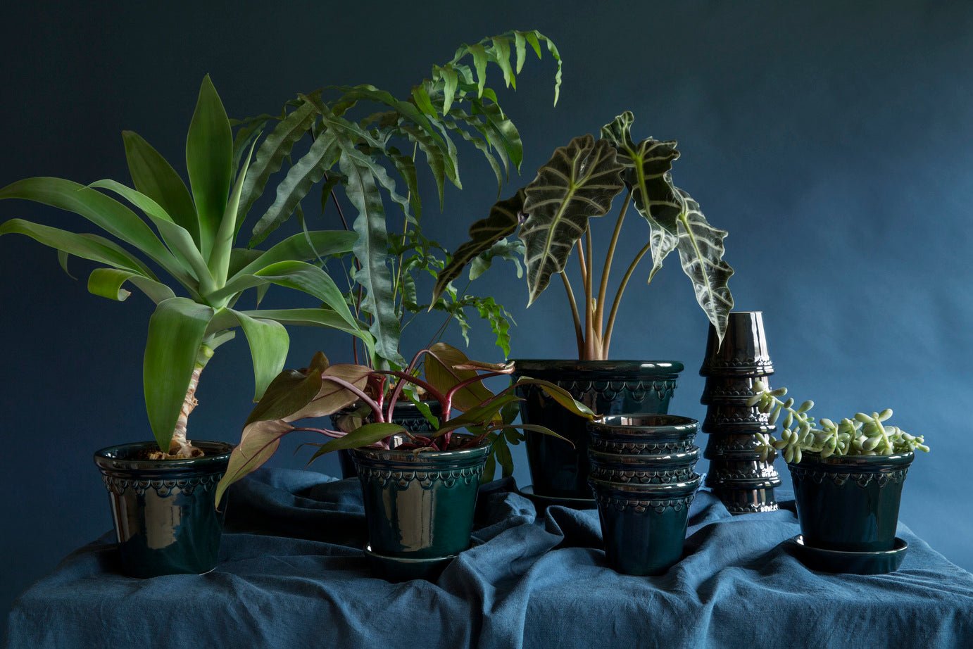 Bergs Potter Köpenhamn Kruka Ø25 cm, Blå - Azalea Home