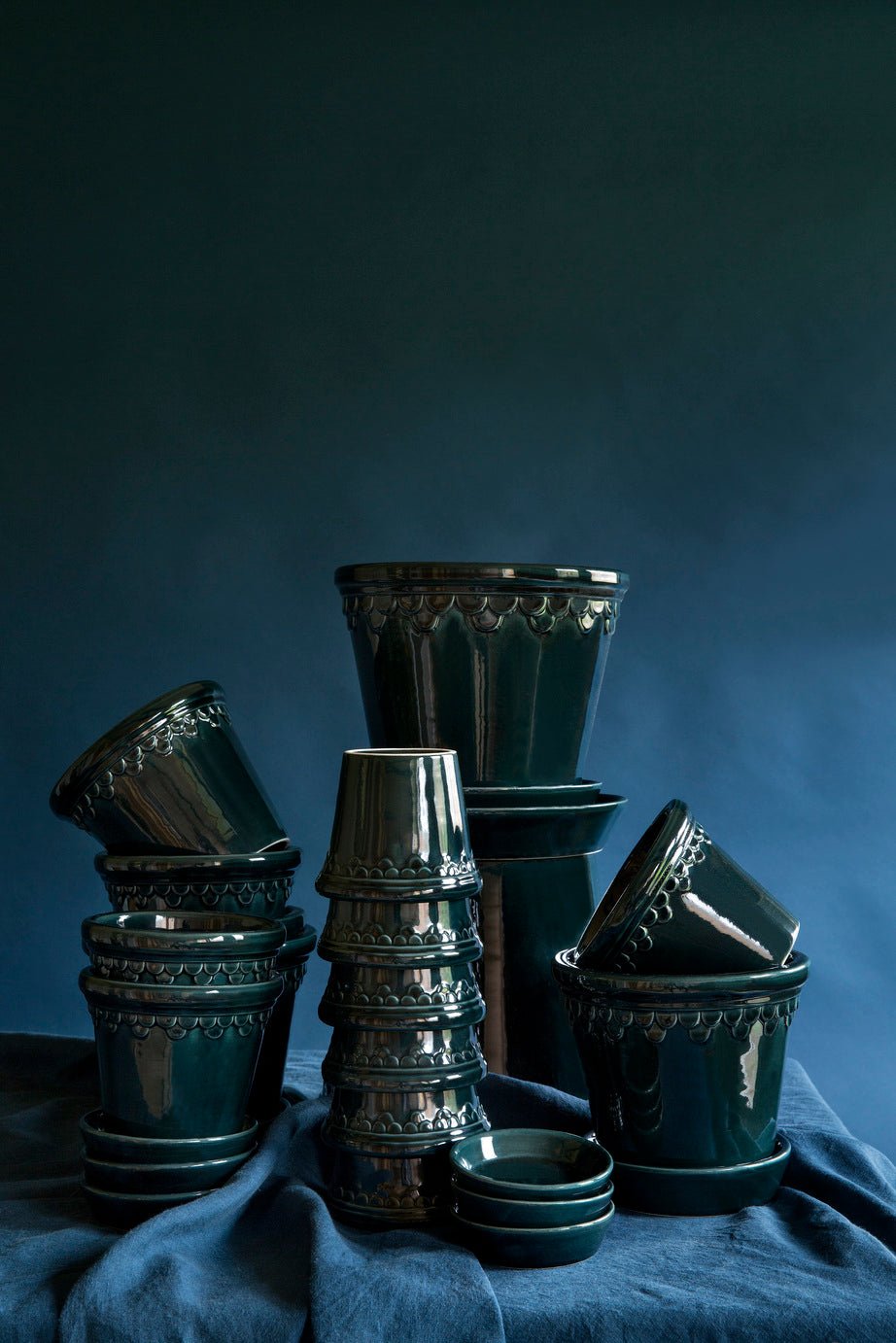Bergs Potter Köpenhamn Kruka Ø25 cm, Blå - Azalea Home