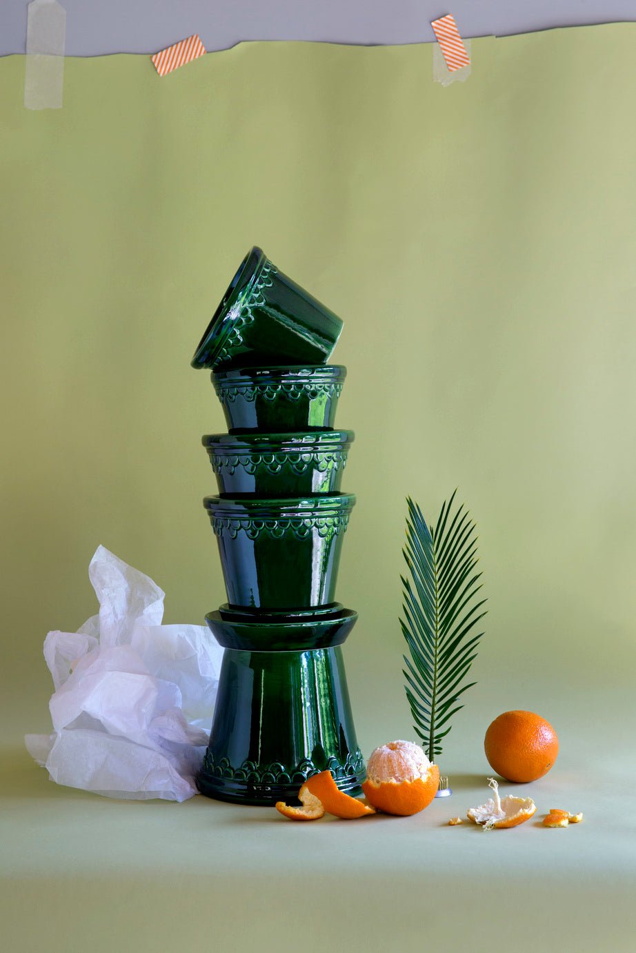 Bergs Potter Köpenhamn Kruka Ø25 cm, Grön - Azalea Home