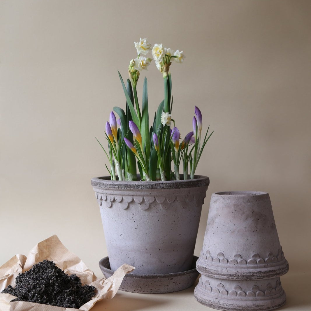 Bergs Potter Köpenhamn Kruka Ø35 cm, Grå - Azalea Home