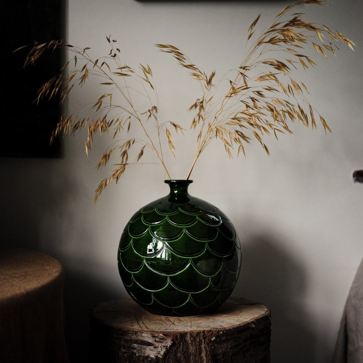 Bergs Potter Misty Vas H28 cm, Grön - Azalea Home