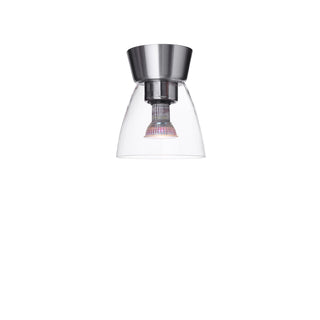 Plafond Bizzo Ø16,5 aluminium/klar glas