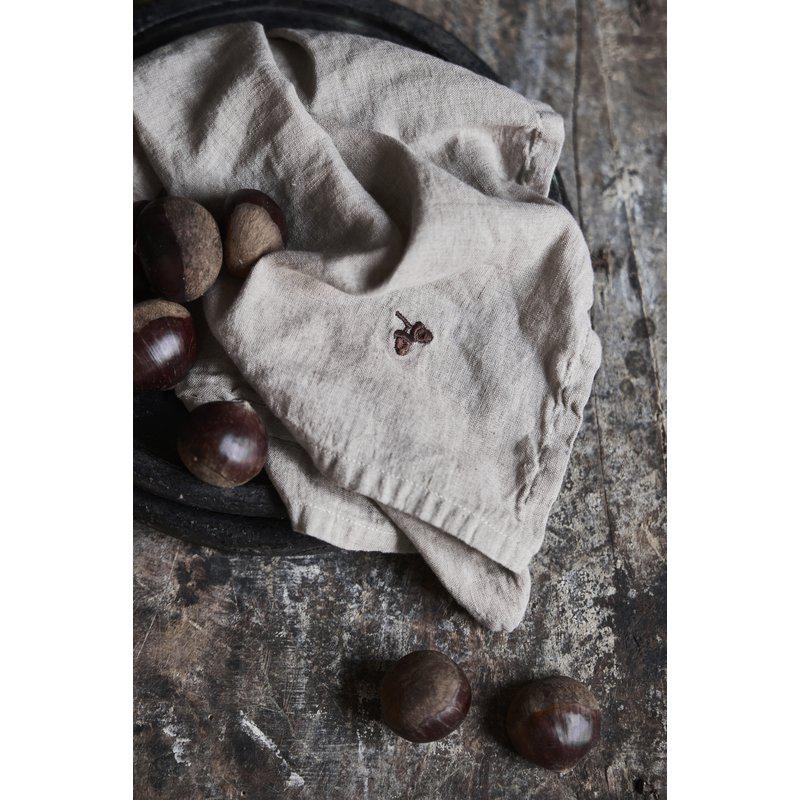 Boel & Jan Acorn Servett 35x35, Beige - Azalea Home