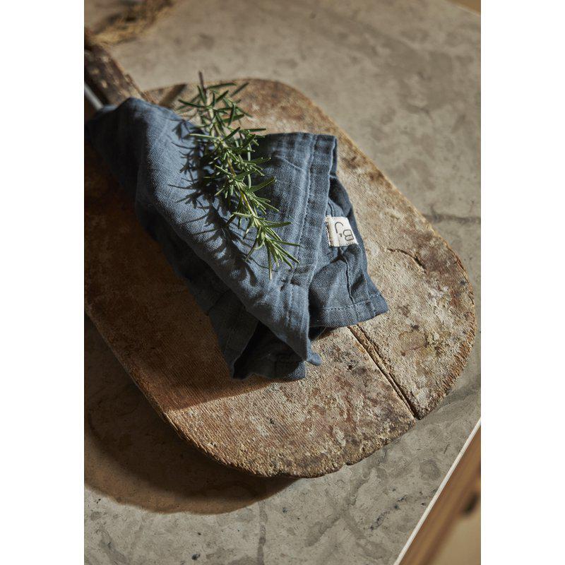 Boel & Jan Astrid 4 - pack Servett 40x40, Blå - Azalea Home
