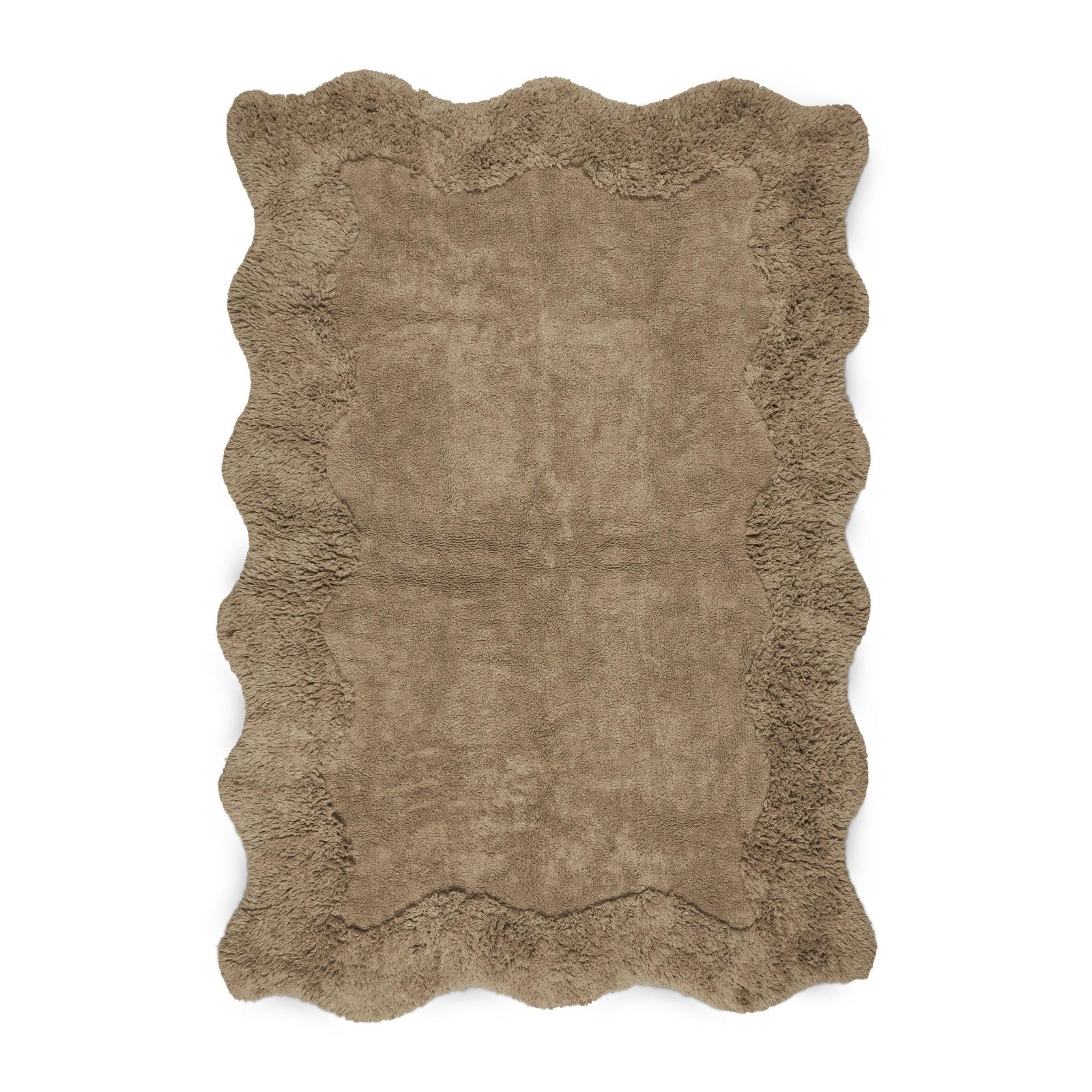 Boel & Jan Curly Matta 80x110, Beige - Azalea Home