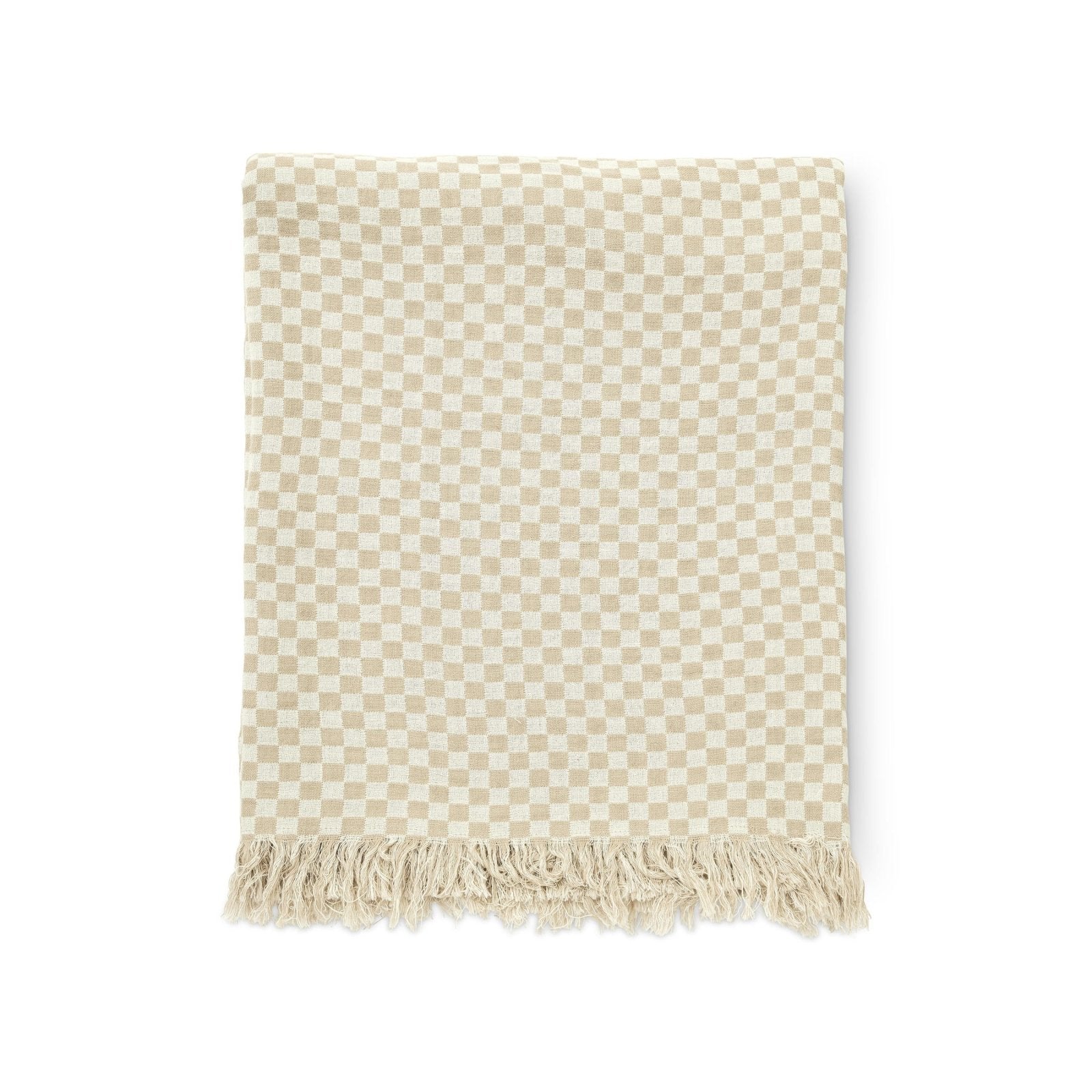 Boel & Jan Nefelli Pläd 130x170, Beige - Azalea Home